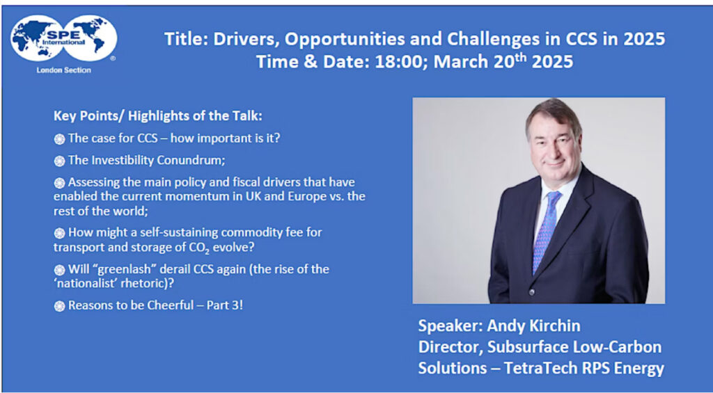 Drivers, opportunities and challenges in CCS in 2025